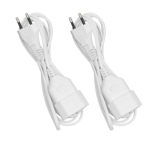 Luxorparts Ujordet skjøteledning 2,5 m EU 2 pk.