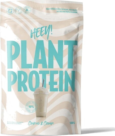 Heey! Veganskt Protein Cookies & Cream 500 g