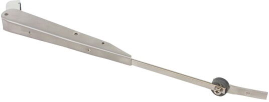 Viskerarm kraftig kort, blank