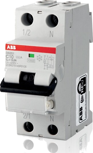 ABB 2CSR255180R1404 Jordfeilautomat 6 kA, C-karakteristikk, type A DS201 C40 A30, Stikkontakter & kabler