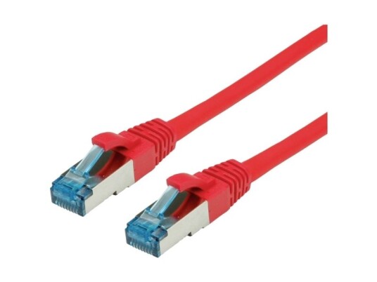 Verdi Patchkabel Rj-45 M Rj-45 M 5 M Sftp Pimf Cat 6A Presset Flertrådet Glatt Halogenfri Rød 21.99.1925