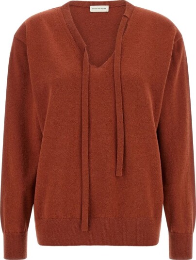Dries Van Noten Dame Strikkevarer Rød M,