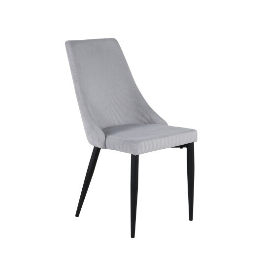 Venture Design Leone spise stol Grå Fløyel/svart Grå