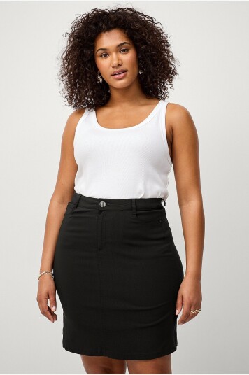Zizzi - Skjørt jEva Abk Skirt - Svart