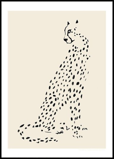 Pandc Leopard Plakat / 70x100cm