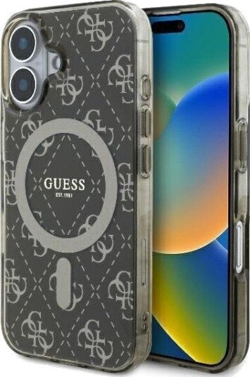 GUESS MagSafe iPhone 16 Plus Deksel IML 4G Background Brun