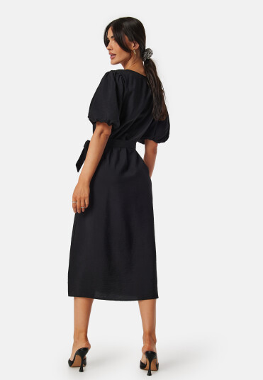 Object Collectors Item Objjacira 2/4 V-neck dress Black 34