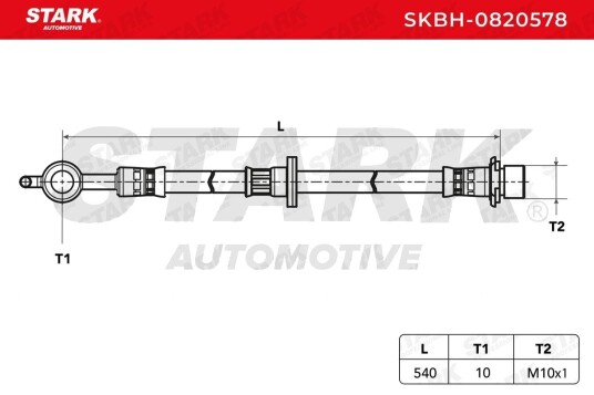 STARK SKBH 0820578 Bremseslange STARK SKBH 0820578 Bremseslange