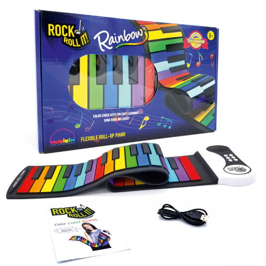 Mukikim Instrumentmatte Piano Regnbue