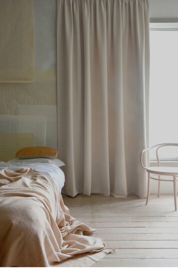 Mimou Mørkleggende hotellgardin dobbel bredde Beige