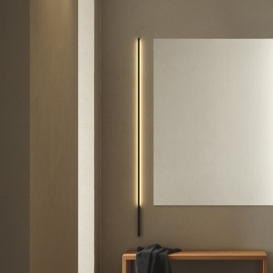 Vegglampe LIGHT POINT Stripe C/W dimmbar Svart Stue Aluminium Design 6 200 Svart