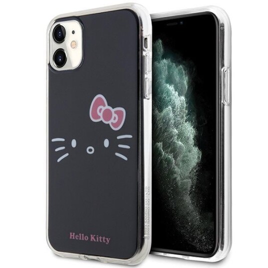 Hello Kitty Hkhcn61hkhlk Iphone 11 / Xr 6.1" Black/Black Hardcase Iml Kitty Face