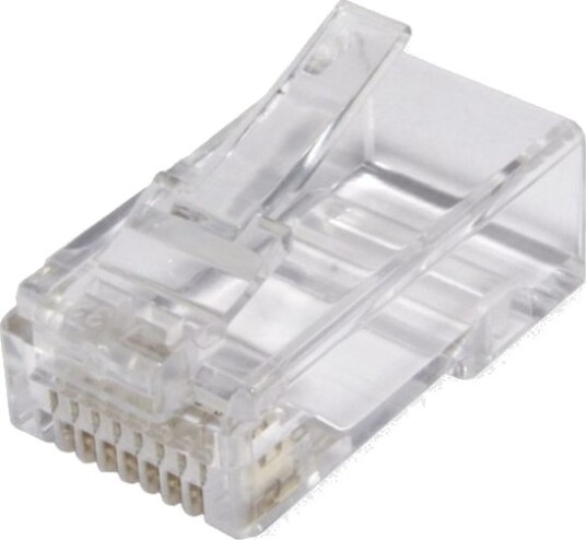 Roline 21.17.3098 Rj 45 Gull Gjennomsiktig Hankjønn Rett Plast Cat6a