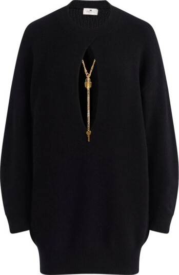 Elisabetta Franchi Dame Strikkevarer Svart M,