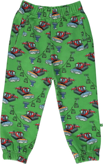 Småfolk Sweatpants With Snowcat Green 122 128