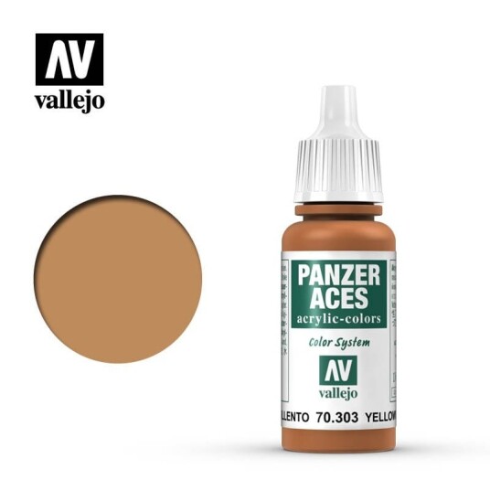 Vallejo Panzer Aces Yellowish Rust 17ml
