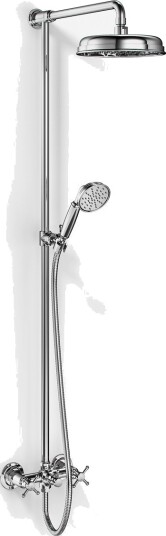 Hassel & Teudt Dusjstangsett HBR800 S01 ø21cm Rain Deluxe Med Easyclean Krom Hassel & Teudt Dusjstangsett HBR800 S01 ø21cm Rain Deluxe Med Easyclean Krom