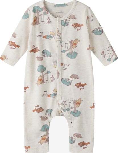 name it Nbnokis Pooh Ls Suit Wf Wdi - PEYOTE MELANGE - 50