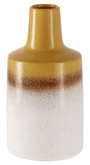 Vase Aysan; 13.5x25.5 cm (ØxH); Sennep/Brun/Beige