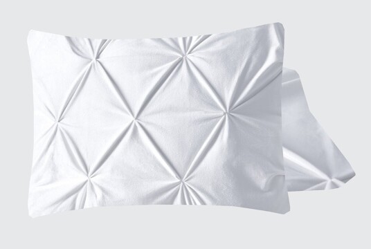 Indusia Design Putetrekk Velvet Pintuck White 2pk