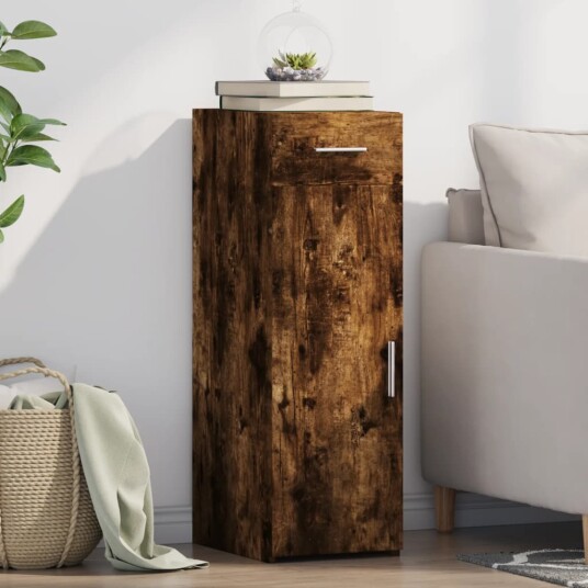 Skjenk røkt eik 30x42,5x93 cm konstruert tre 8721102651779