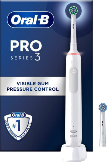 Oral-B Pro 3 elektrisk tannbørste (hvit) Oral-B Pro 3 elektrisk tannbørste (hvit)