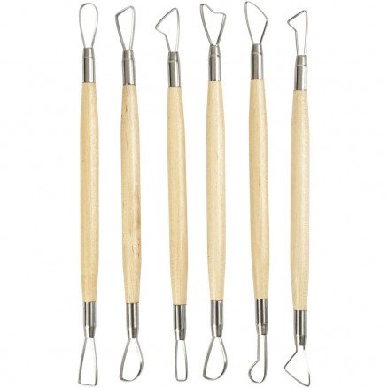 Diverse Leirslynger L: 20 cm skarpe kanter 6 stk