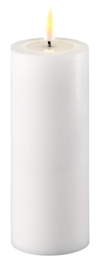 Deluxehomeart Real Flame LED-kubbelys 5x12,5 cm hvit