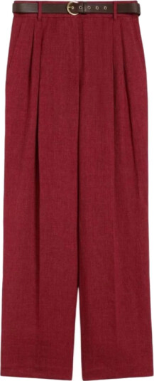 Max Mara Studio Dame Bukser Rød M,