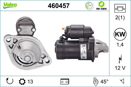 Starter VALEO 460457 Starter VALEO 460457