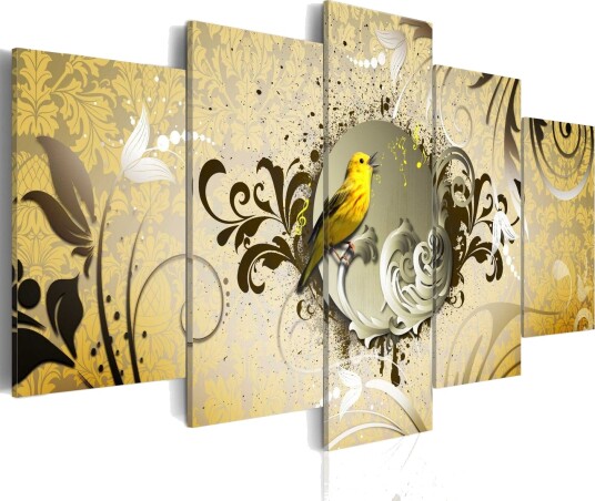 Bilde Yellow Bird Singing 200x100 Artgeist sp. z o. o.