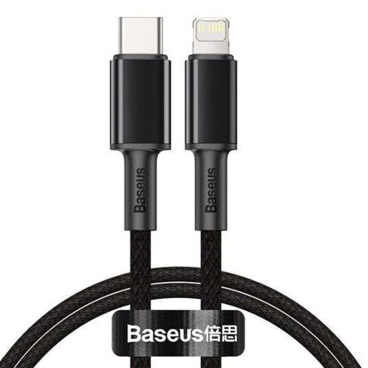 Baseus Type-C til Lightning Kabel 20W PD 1m Svart Baseus Type-C til Lightning Kabel 20W PD 1m Svart