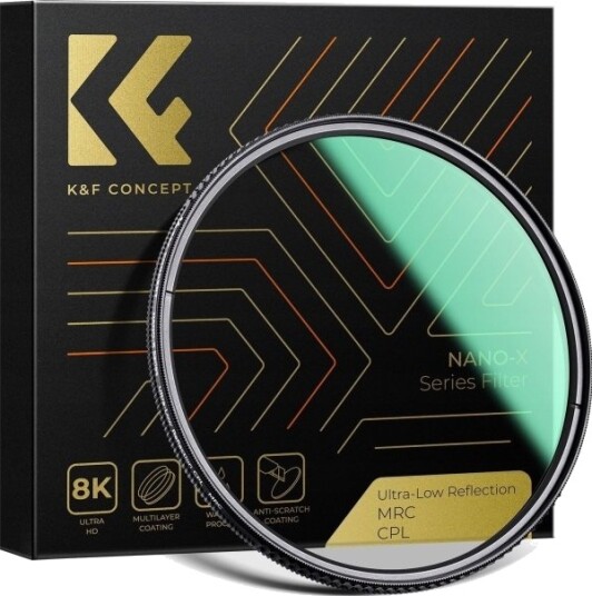 Kf Filter Cpl Polariserende Filter K&F Konsept Nano-X Ultra-Lav Refleksjon 72Mm 72 Mm / Kf01.2479