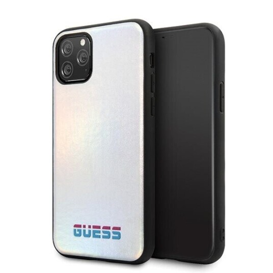 Guess Guhcn58bld Iphone 11 Pro Sølv/Sølv Hard Rainbow Case
