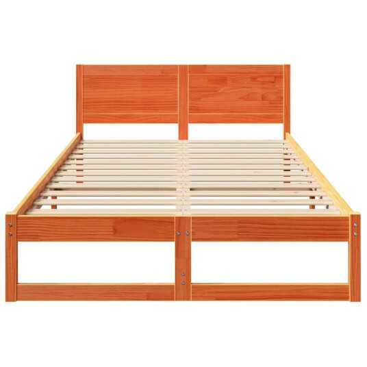  Sengramme Vokset brun Massivt furutre 120 x 200 cm Holdbar