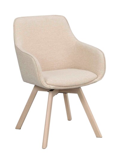 Rowico Home Alison karmstol Ljusbeige/vitpigmenterad Beige