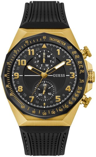 Guess Herreklokke GW0902G1 D1 Sort/Gummi Ø46 mm Guess Herreklokke GW0902G1 D1 Sort/Gummi Ø46 mm