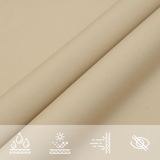 vidaXL Solseil oxfordstoff trekantet 4,5x4,5x4,5 m Beige