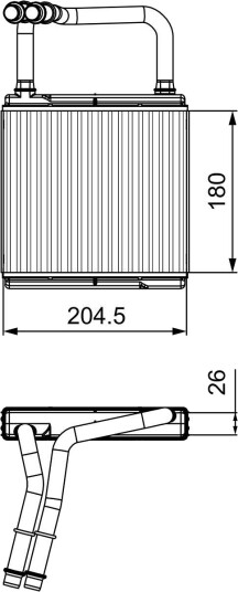 Varmeapparat register VALEO 811526