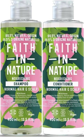 Faith In Nature Bundle Wild Rose Shampoo 400 ml & Conditioner 400 ml