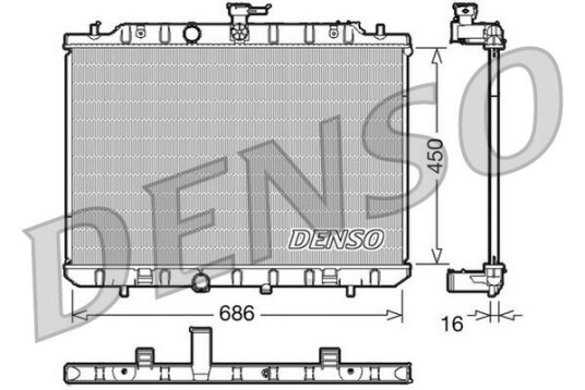 Radiator DENSO DRM46006 Radiator DENSO DRM46006
