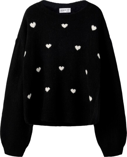 Name It Nkfogusse Ls Knit   BLACK   122 128