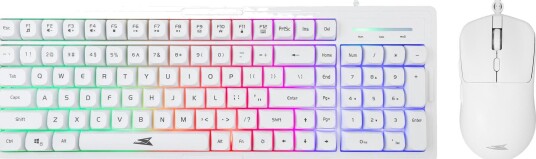 Baracuda BGC-012 Orca Gamingtastatur 101 Taster USB-A Hvit Baracuda BGC-012 Orca Gamingtastatur 101 Taster USB-A Hvit