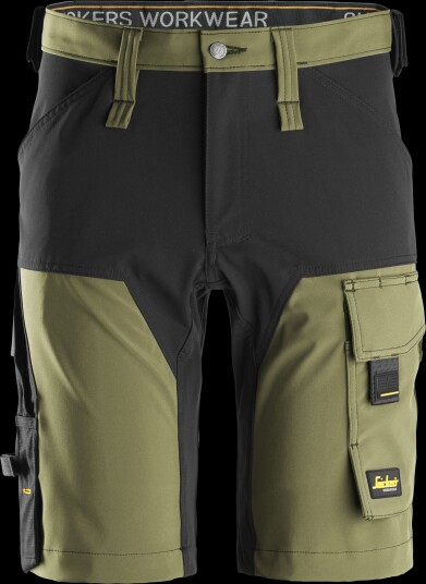Snickers Workwear 6175 Fullstretchshorts grønn/svart 50, Klær
