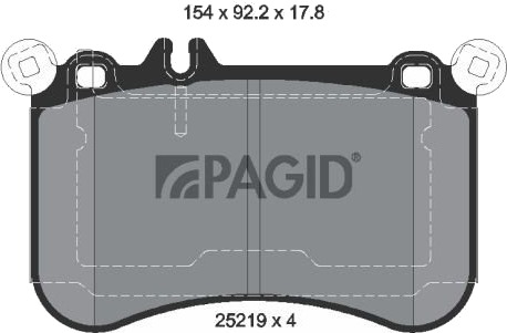 PAGID T2124N Bremseklosser