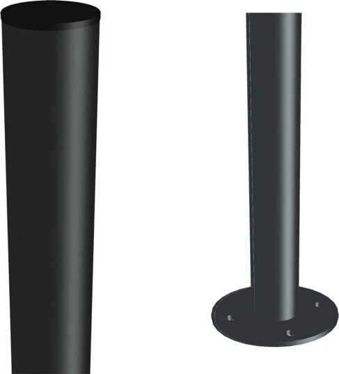 Stålstolpe PLUS til Fundament Ø42,4mm