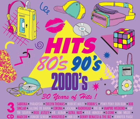 Diverse Artister Hits 80's 90's 2000's 30 Years Of Hits CD