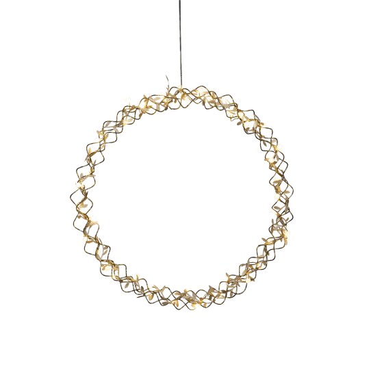 Konstsmide Gullfarget krans - 45 cm 1714869-01-0 1714895-01-0