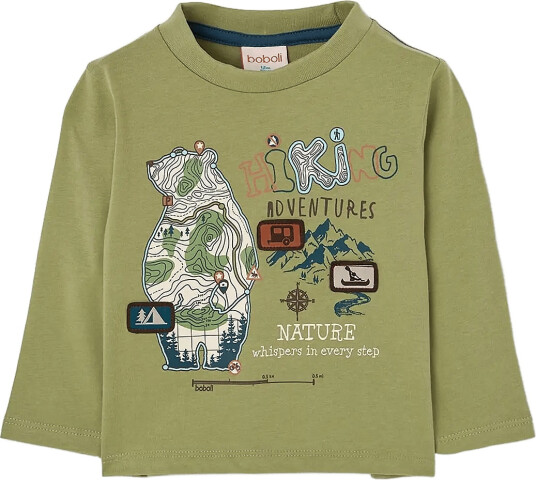 Boboli Knit T Shirt For Boy  Bci   Green   80