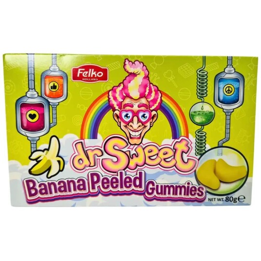 Dr Sweet Peeled Banana Gummies 80g Dr Sweet Peeled Banana Gummies 80g